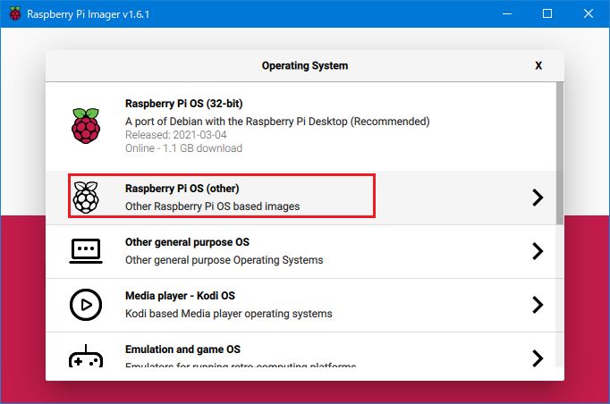 Raspberry Pi OSのmicroSDカード書き込み2