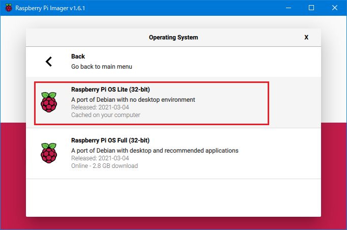 Raspberry Pi OSのmicroSDカード書き込み3