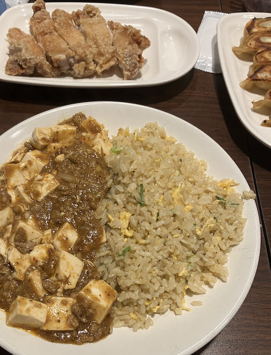 麻婆チャーハン＆台湾大からあげ